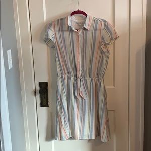 J. Crew Multicolored stripe dress